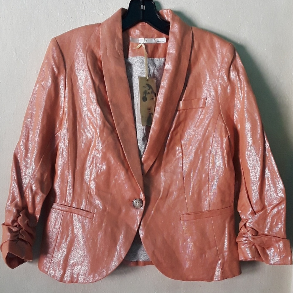 Metallic Peach Blazer